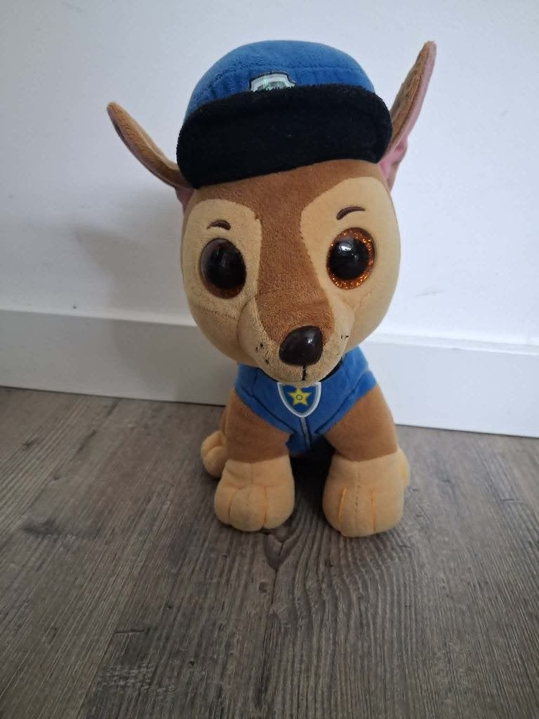 Paw patrol knuffel Chase, Kinderen en Baby's, Ophalen of Verzenden, Zo goed als nieuw, Hond
