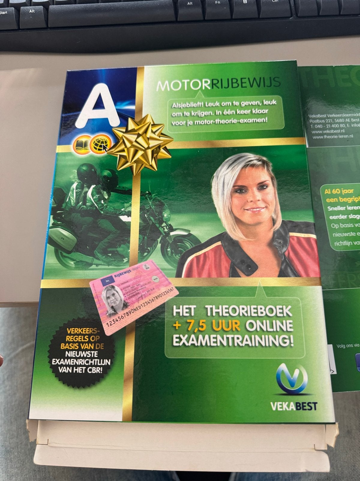 Motorrijbewijs Theorieboek A - VekaBest, Boeken, Ophalen of Verzenden, Beta, Nieuw, Niet van toepassing