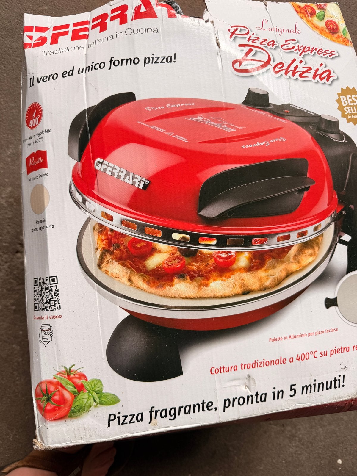 G3 Ferrari Pizza Express Delizia pizzaoven, Ophalen of Verzenden, Gebruikt