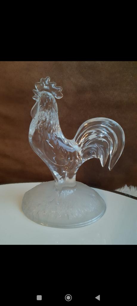 Zeldzame kristallen haan van kristal, Ophalen of Verzenden