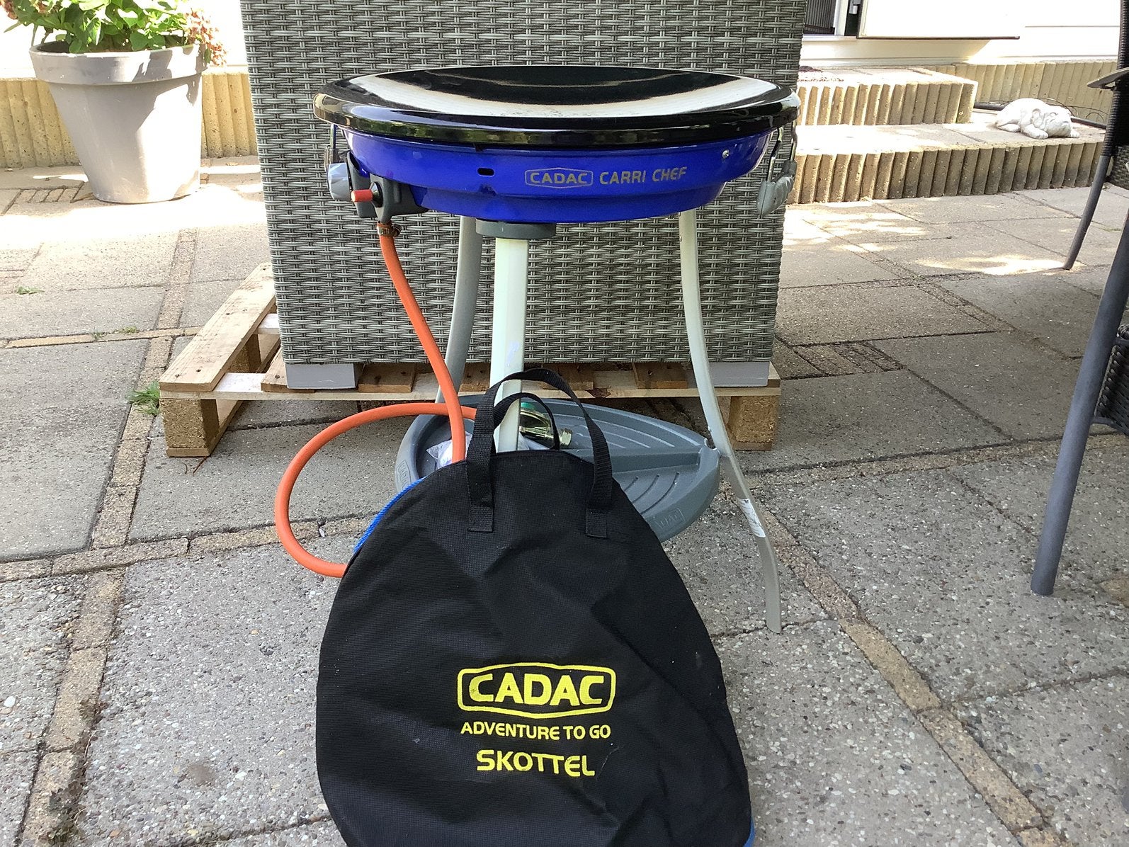 Cadac carri chef schotel, Tuin en Terras, Gasbarbecues, Ophalen, Zo goed als nieuw