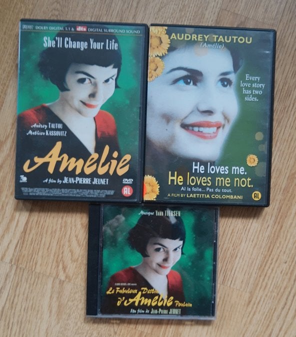 2x Audrey Tautou / He loves me, he loves me not + Amelie, Cd's en Dvd's, Overige gebieden, Verzenden, Alle leeftijden, Nederlands