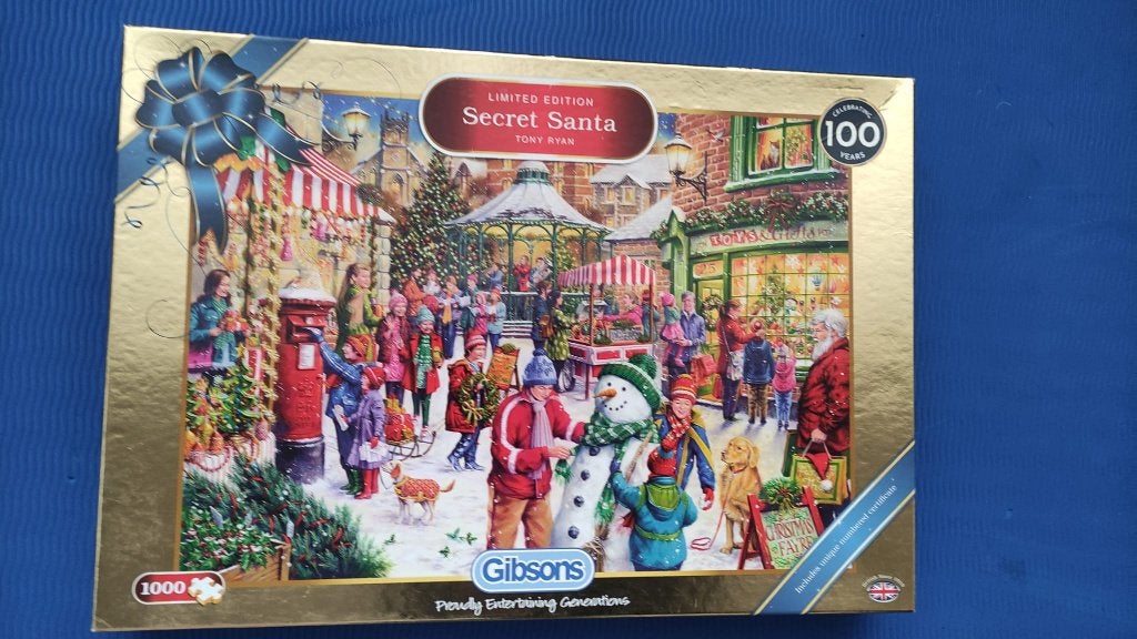 Gibsons - Secret Santa - nog nieuw in verpakking!, Ophalen of Verzenden, 500 t/m 1500 stukjes, Nieuw, Legpuzzel