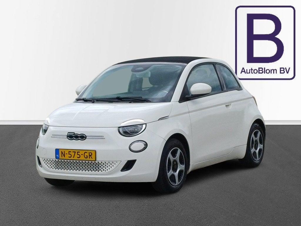Fiat 500C Passion 42 kWh /Mooie Auto!/Origin NL/Elektrisch b, Auto's, Fiat, Stof, 118 pk, 4 stoelen, Wit