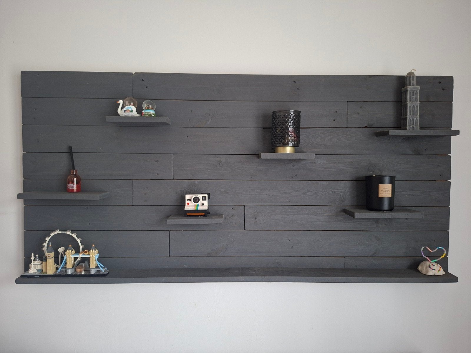 Steigerhouten wandbord 160x80, Ophalen, Zo goed als nieuw