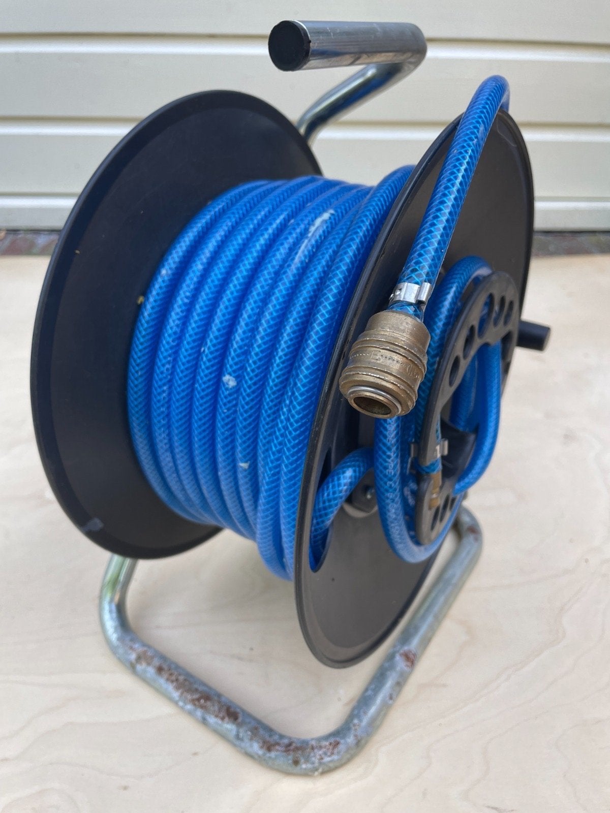 Persluchtslang haspel, Gebruikt, Ophalen of Verzenden, Minder dan 200 liter/min, 10 bar of meer