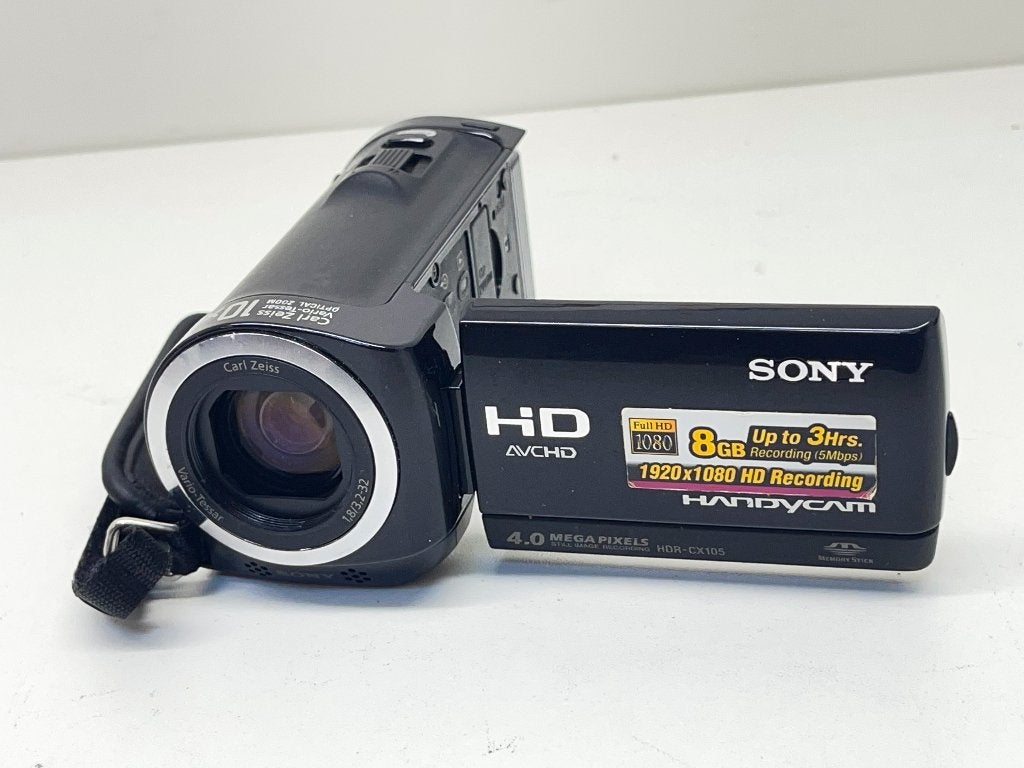 SONY HDR-CX105E Full HD + GP-AVT1 Shooting Grip + wide lens, Audio, Tv en Foto, Videocamera's Digitaal, Full HD, N, N, 20x of meer
