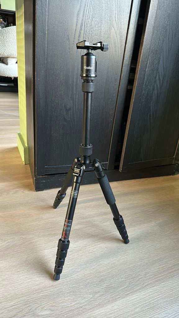 Statief Rollei Compact Traveler No. 1 Carbon, Ophalen of Verzenden, Zo goed als nieuw, Minder dan 150 cm, Driepoot