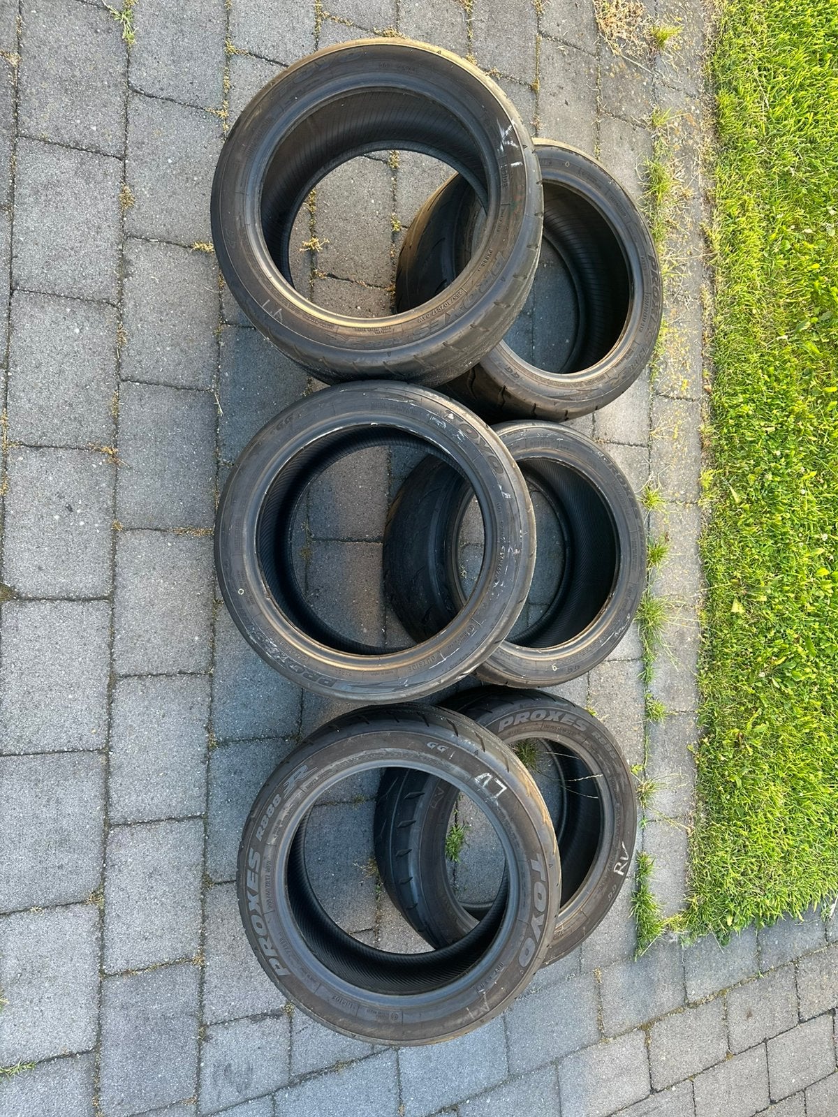 Toyo r888r circuitbanden 6 stuks 17 inch, Ophalen, Gebruikt