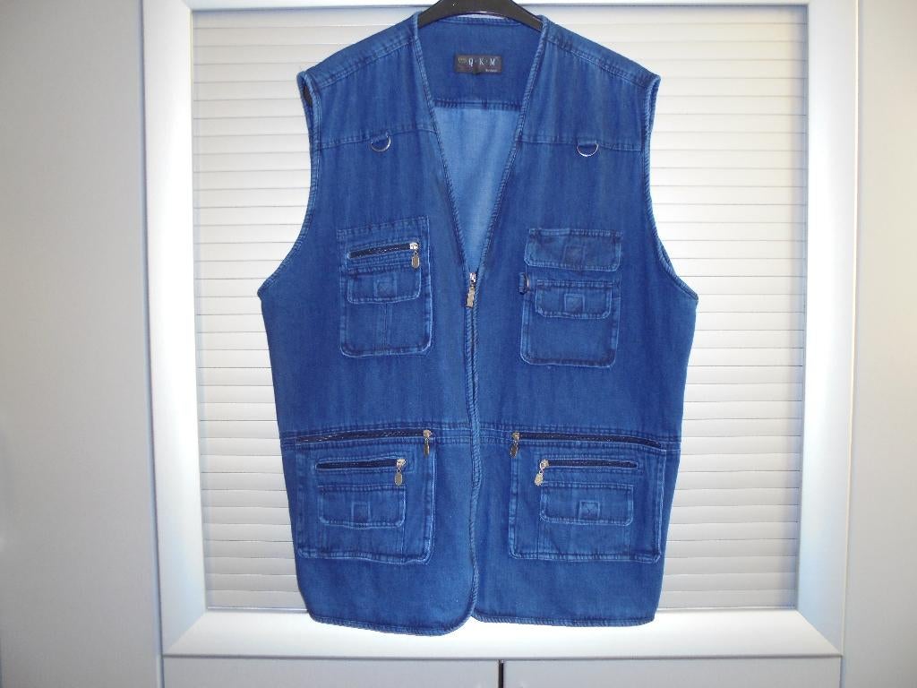 body warmer met rits maat xxl blauw, Qkm Fashion, Blauw, Overige maten, Ophalen of Verzenden