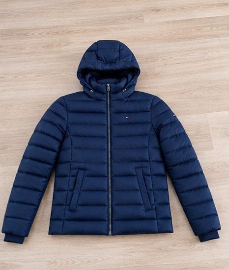 Tommy Hilfiger puffer jas, Kleding | Heren, Blauw, Ophalen of Verzenden, Zo goed als nieuw, Tommy Hilfiger Denim
