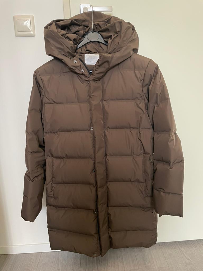 Winterjas, Ophalen, Gedragen, Maat 38/40 (M), Bruin