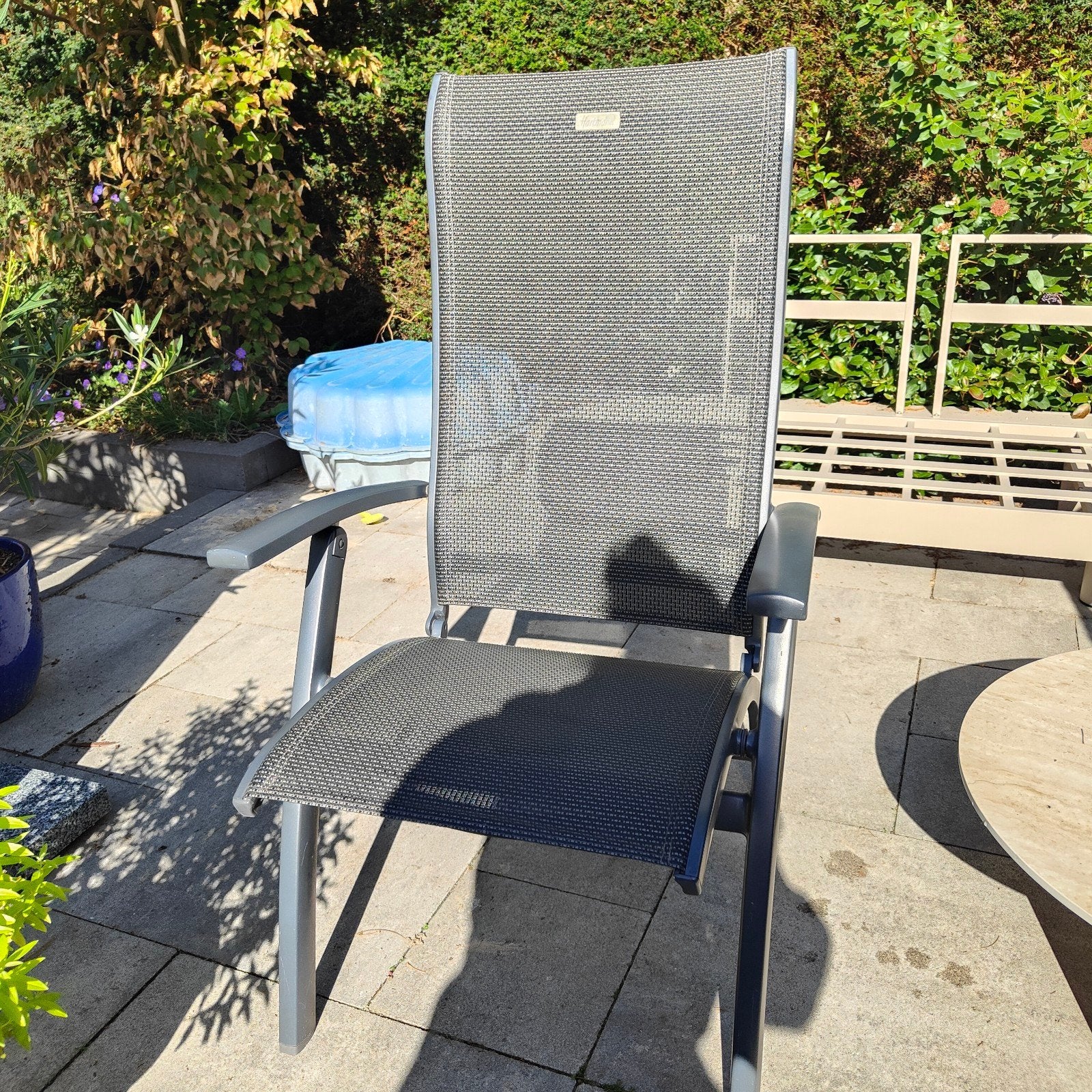4 Hartman Angelo tuinstoelen, Ophalen, Zo goed als nieuw, Aluminium, Verstelbaar