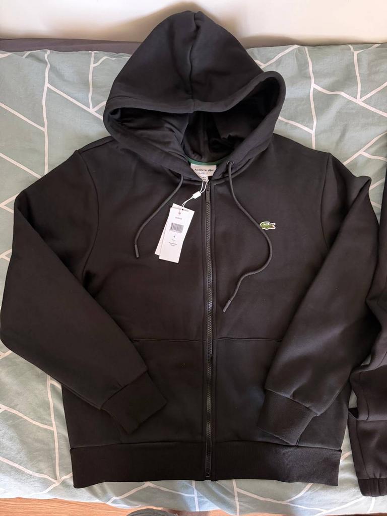 Nieuw Lacoste heren trainingspak zwart S/M, Maat 48/50 (M), Zwart, Nieuw, Ophalen of Verzenden