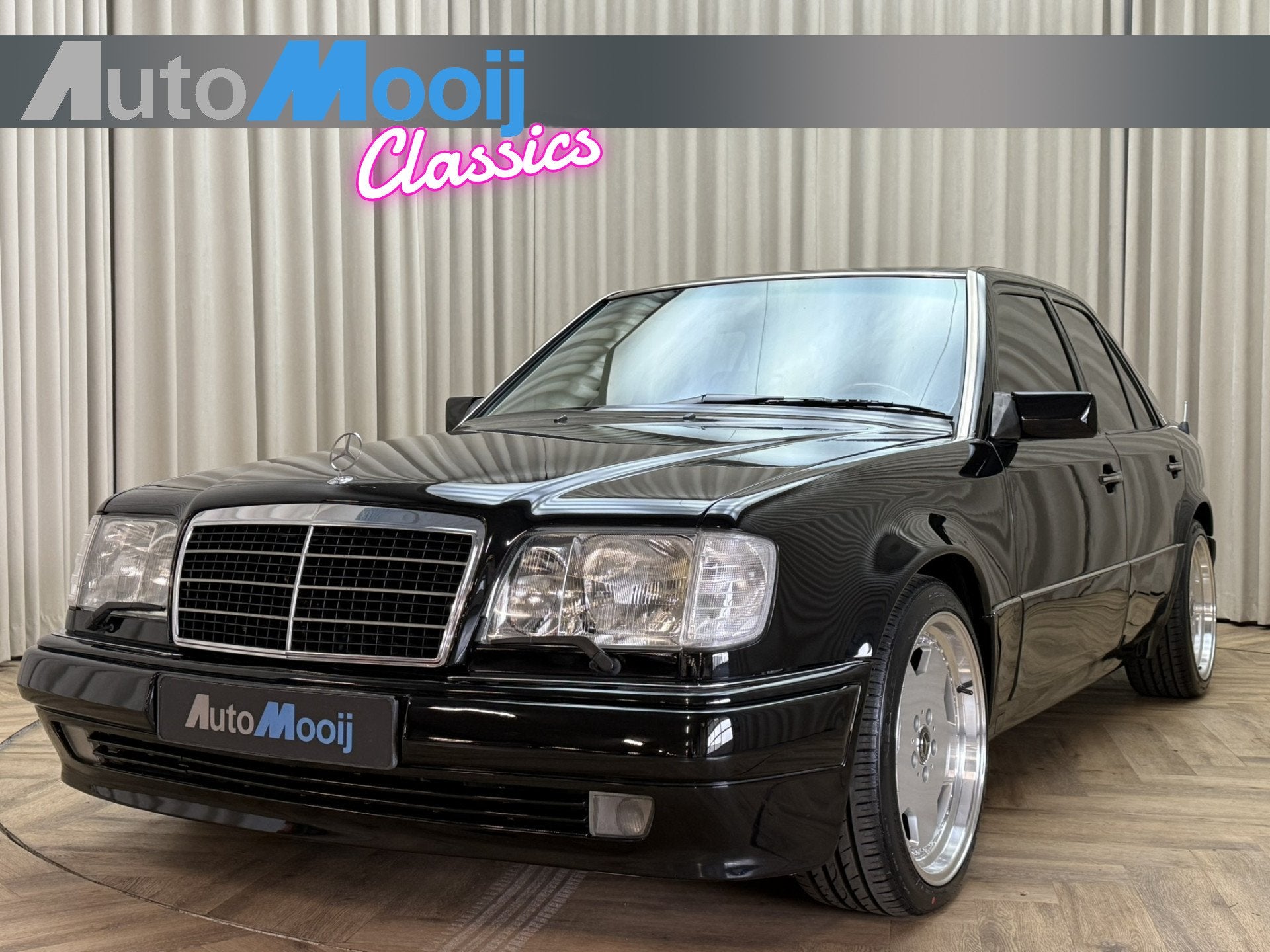 Mercedes-Benz E-Klasse 200-500 500E / 5.0 V8 / 326 PK / AMG, Auto's, Oldtimers, Automaat, Achterwielaandrijving, 5000 cc, Zwart