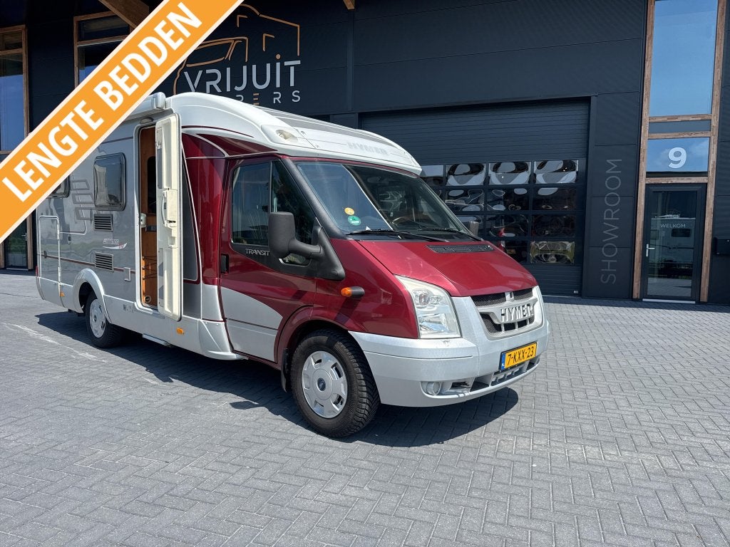 Hymer B654 SL lengte bedden dak airco motor airco, Ringverwarming, Ford, 6 tot 7 meter, Bedrijf