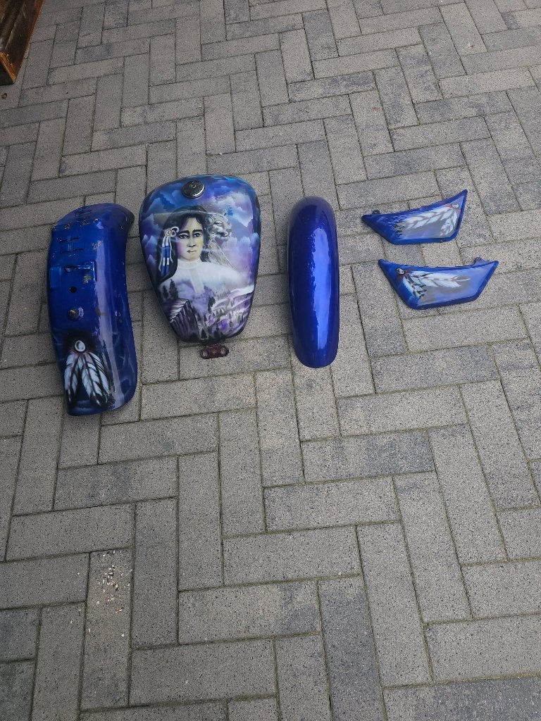 Specialpaint spuitset Suzuki Intruder 1400, Ophalen of Verzenden, Gebruikt