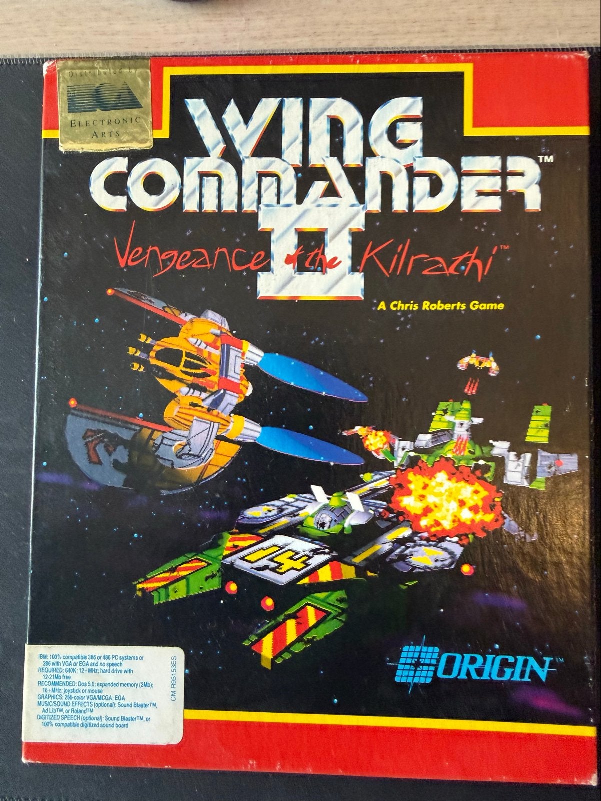 Wing Commander II: Vengeance of the Kilrathi Big Box PC, Spelcomputers en Games, Games | Pc, Gebruikt, 1 speler, Ophalen of Verzenden