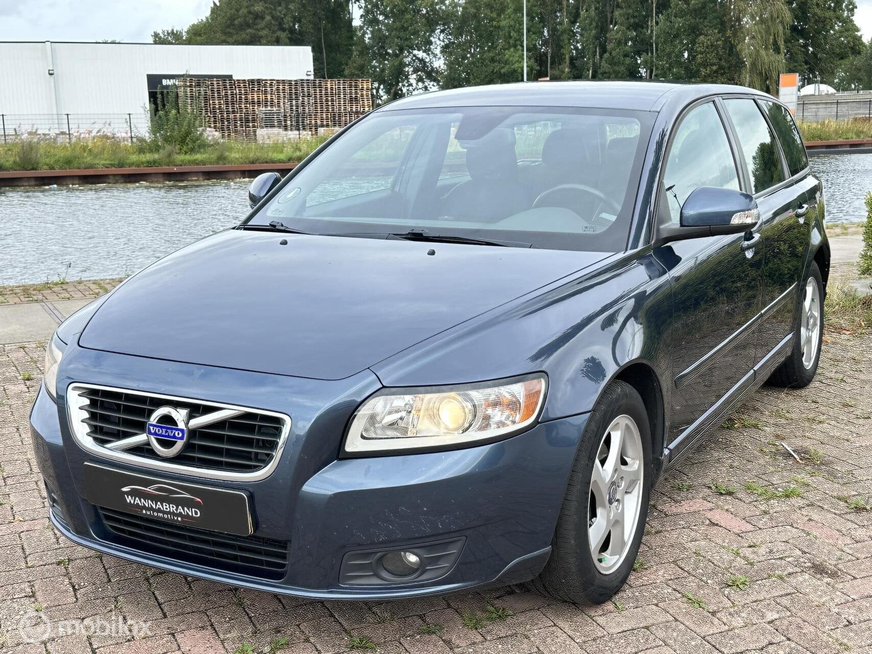 Volvo V50 2.0 Kinetic, Auto's, Gebruikt, Zwart, 4 cilinders, Blauw