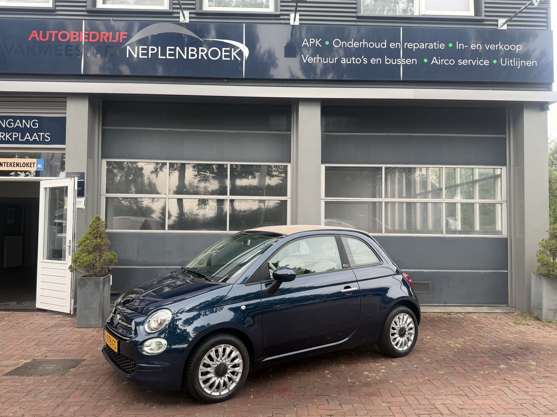 Fiat 500 1.0 Hybrid Launch Edition Bj 2020 Km 35.944 Dealer, Auto's, Voorwielaandrijving, Dealer onderhouden, Stof, Handgeschakeld