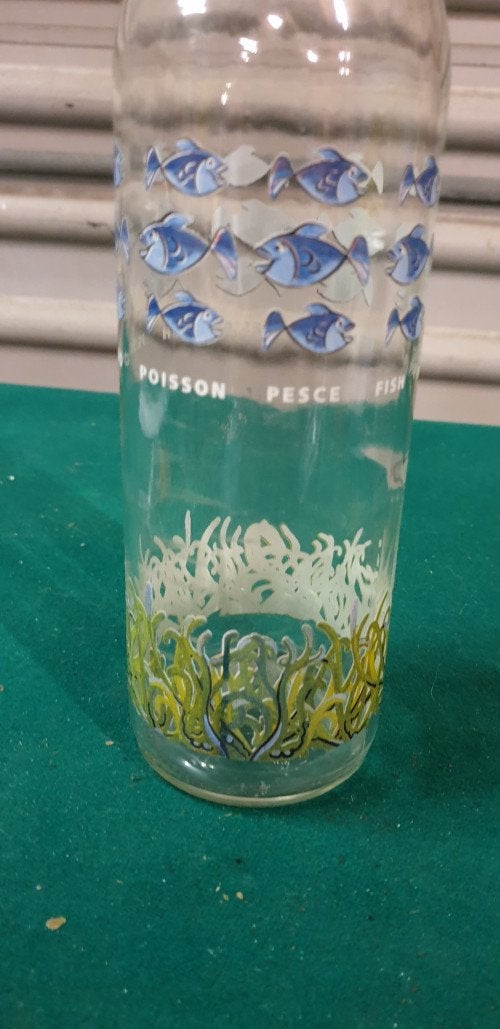 fles poission vissen en wier, Ophalen of Verzenden, 'T Olde Gre-j, Info@toldegrej.nl, Endepoelstraat 20f Didam