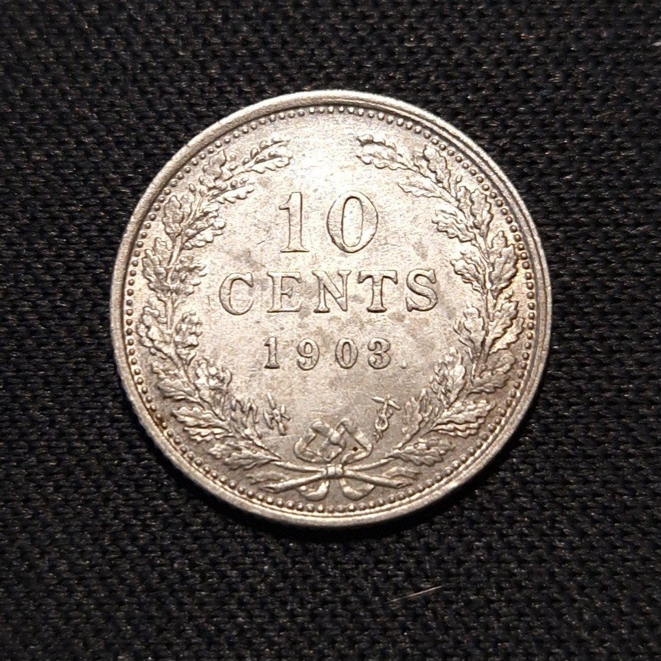 10 cent 1903, Verzenden, Zilver, 10 cent, Koningin Wilhelmina