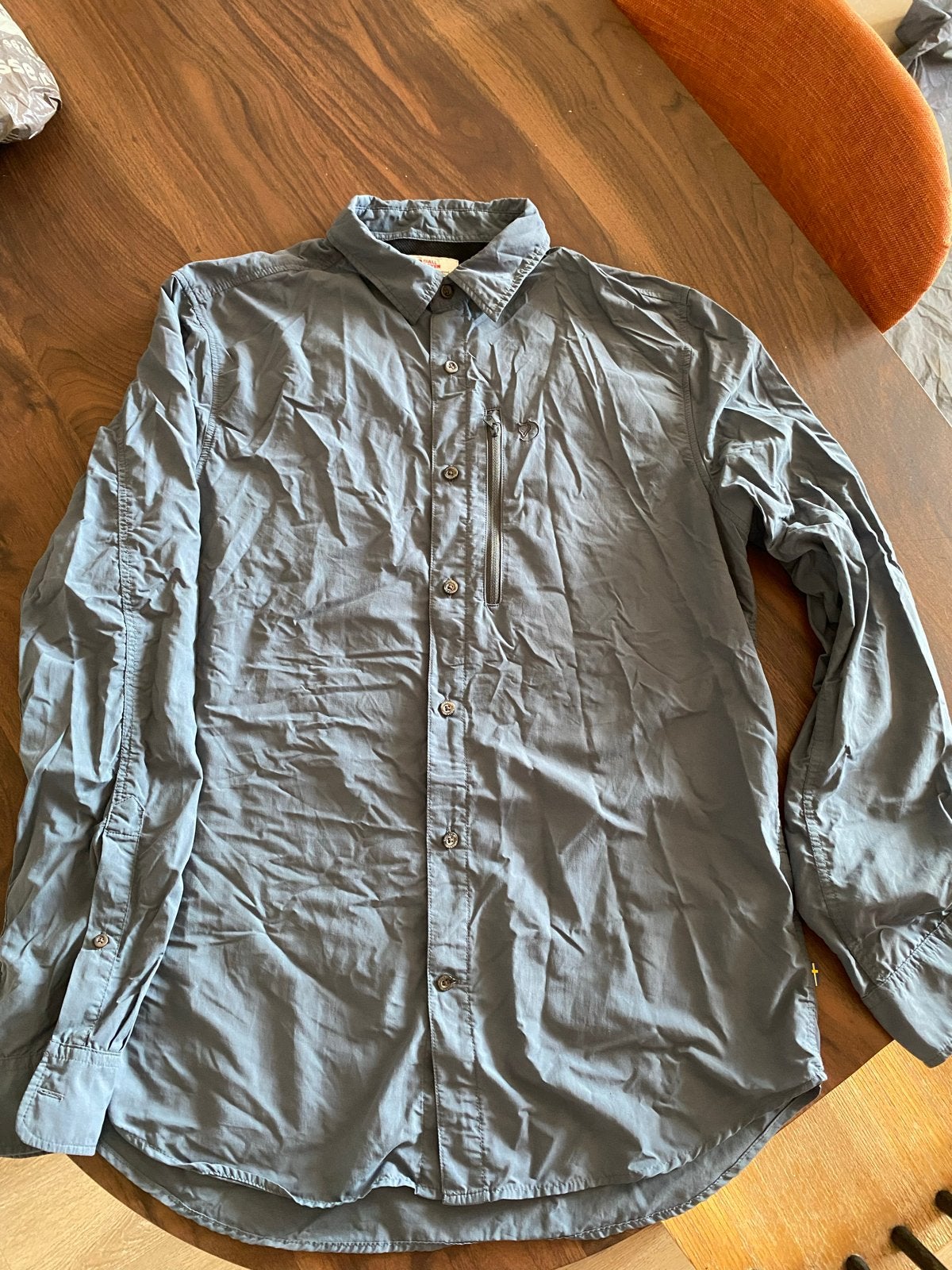 Fjällräven Abisko Hike Shirt LS - Maat M, Kleding | Heren, Ophalen of Verzenden, Gedragen, Grijs, Halswijdte 39/40 (M)