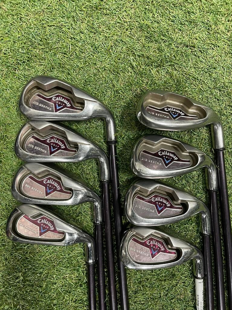 Callaway Big Bertha ijzerset 4 t/m pw, sw, Set, Gebruikt, -, Ophalen of Verzenden