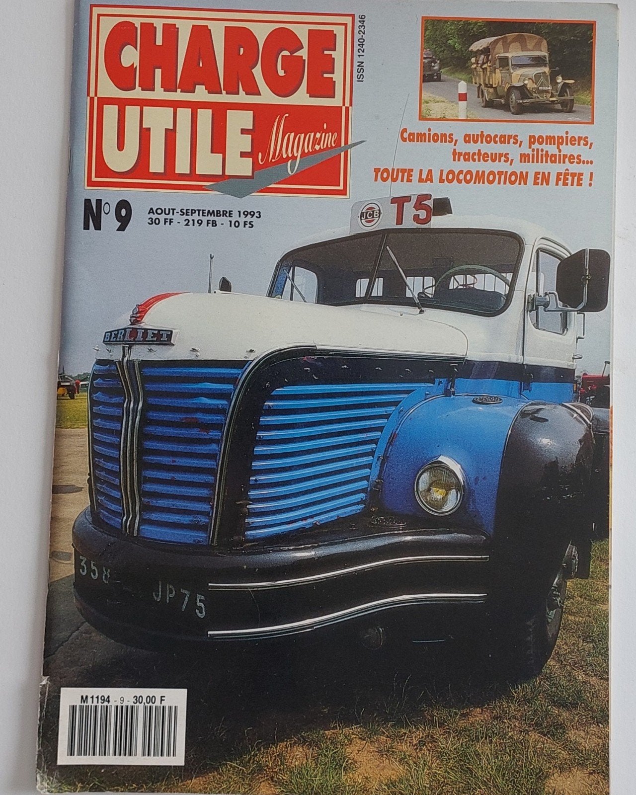 Charge Utile Magazine N9 - Augustus/September 1993, Ophalen of Verzenden, Gelezen, Overige typen