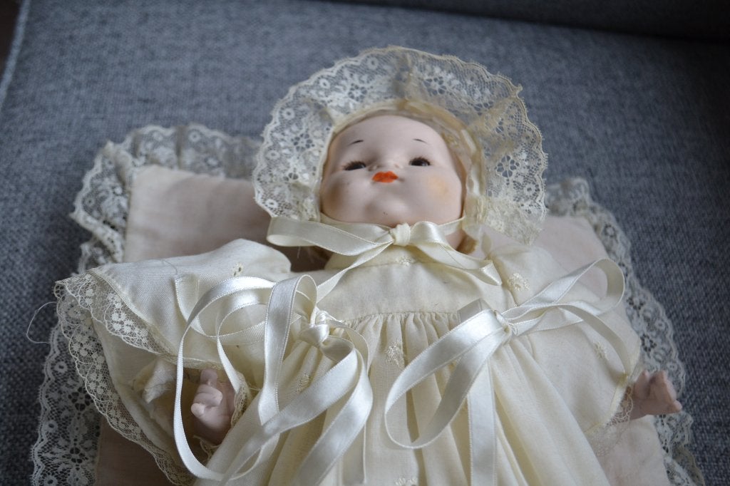 Porseleinen babypop, Verzamelen, Ophalen of Verzenden, Zo goed als nieuw, Pop