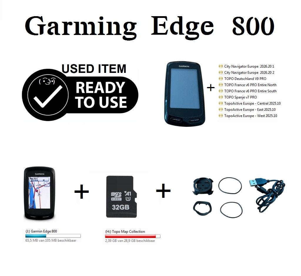 Garmin Edge 800 fiets Navigatie met accessoires, Fietsen en Brommers, Fietsaccessoires | Fietscomputers, Ophalen, Zo goed als nieuw