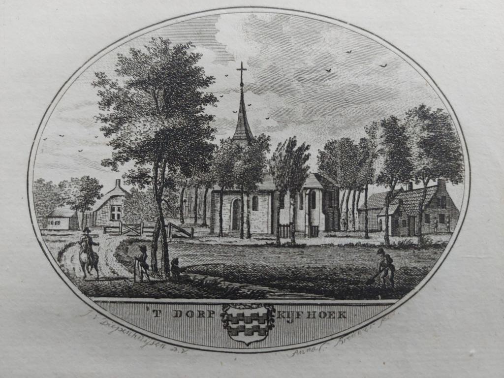 57 / Kijfhoek Gravure uit 1793 door Oleffen & Bakker, Ophalen of Verzenden