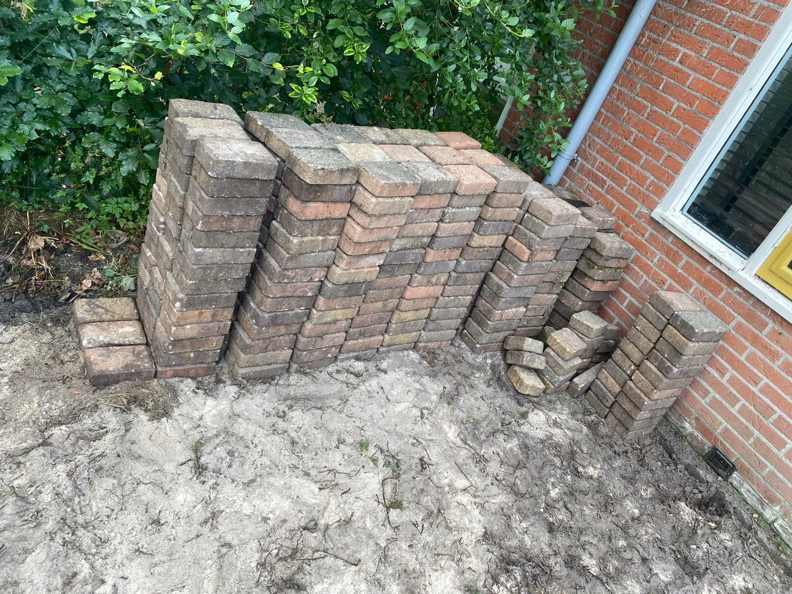 Gratis op te halen: Tegels 13x19,5 cm, Tuin en Terras, Ophalen, Gebruikt, Klinkers, 10 m² of meer