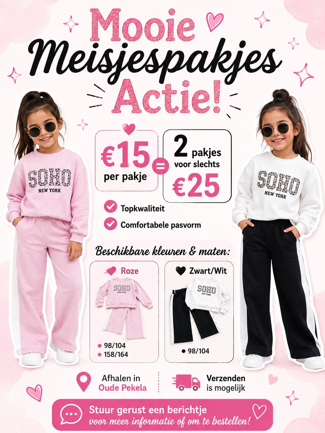 Meisjes pakken kids, Ophalen of Verzenden, Nieuw