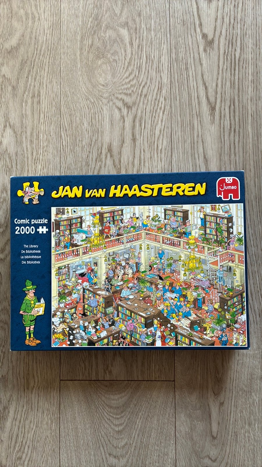 Jan van Haasteren puzzel De Bibliotheek 2000 stukjes, Hobby en Vrije tijd, Denksport en Puzzels, Ophalen of Verzenden, Meer dan 1500 stukjes