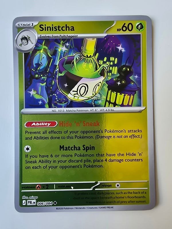 SINISTCHA (PITCH BLACK 006/084) (REVERSE HOLO) (TRADING CARD, Verzenden, Zo goed als nieuw
