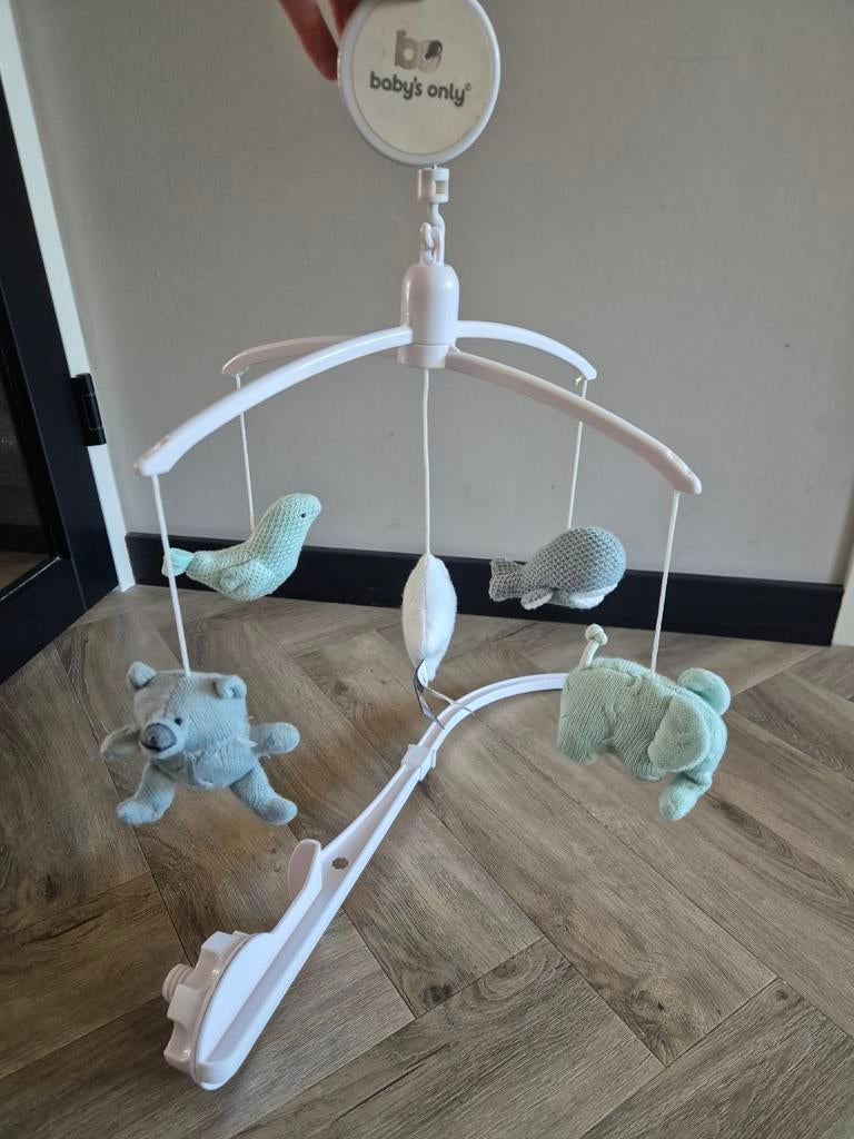 Baby's Only Muziekmobiel met gebreide figuurtjes, Ophalen, Zo goed als nieuw, Mobiel, Met geluid