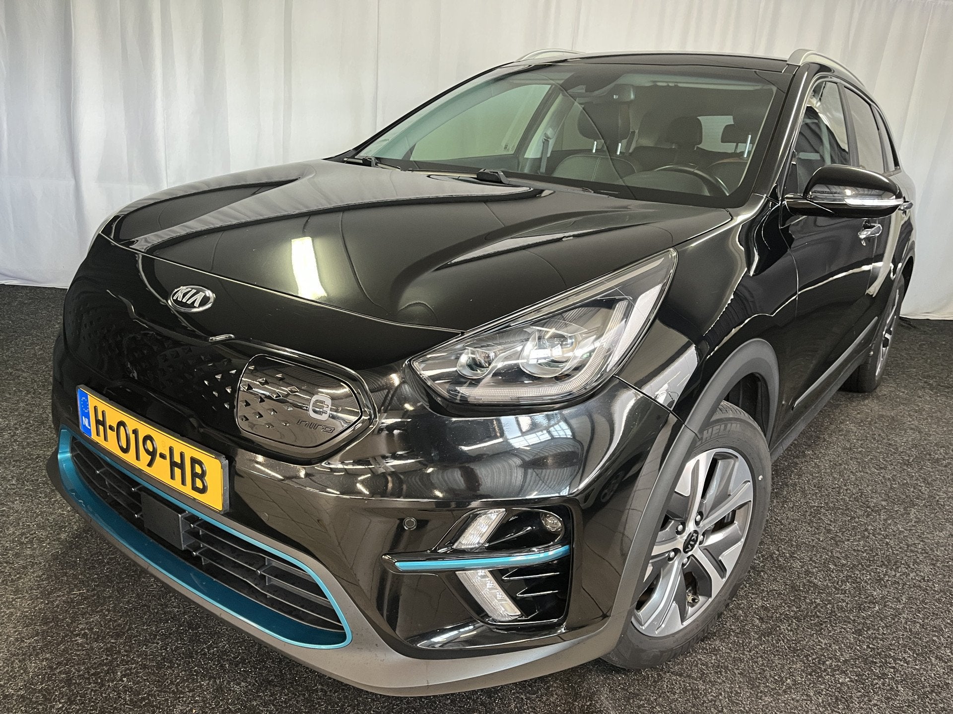 Kia e-Niro ExecutiveLine 64 kWh 1E EIGN/100% SOH/ECC/ADAPTIV, Auto's, Gebruikt, 1712 kg, Met garantie (alle), Zwart