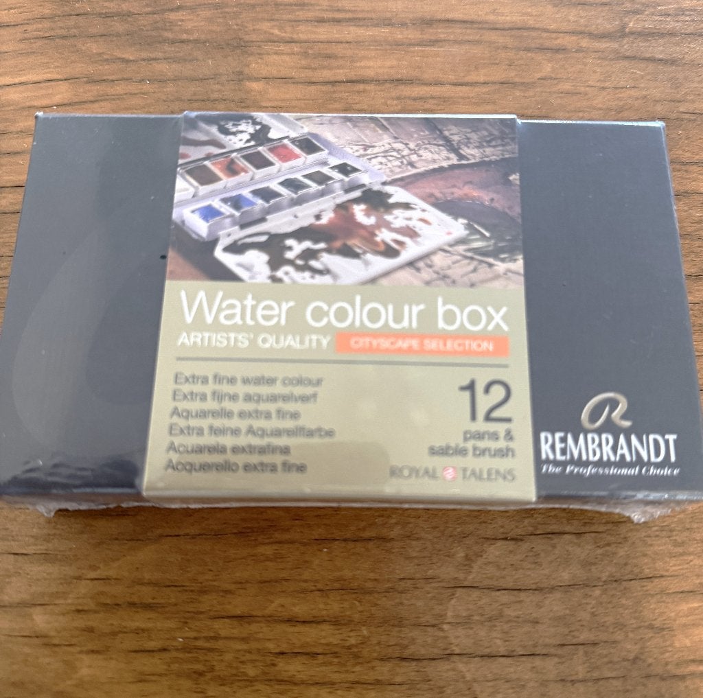 Rembrandt watercolor box(cityscape selection)12 napjes(NIEUW, Ophalen, Nieuw, Waterverf