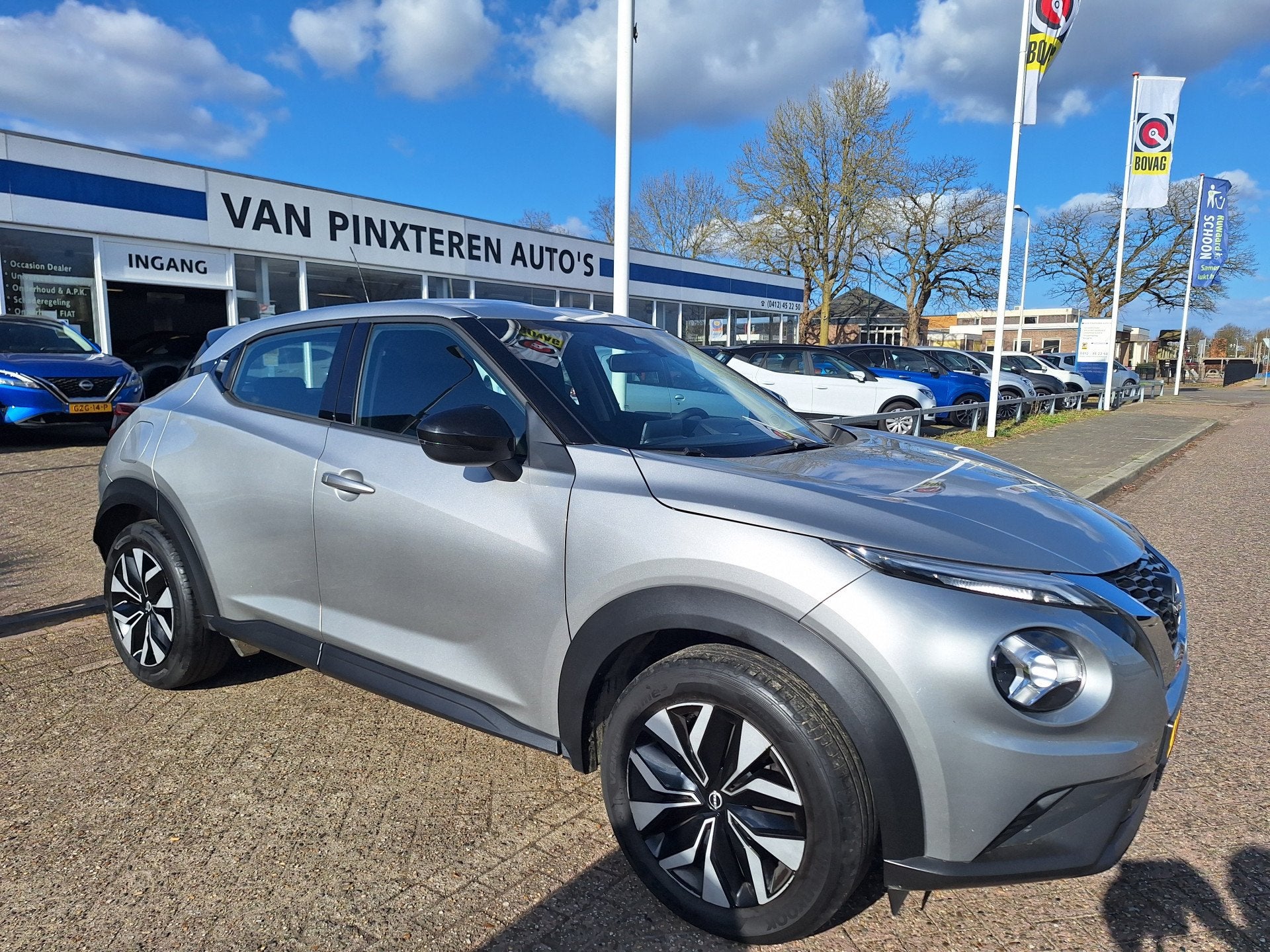 Nissan Juke 1.0 DIG-T Acenta (7X OP VOORRAAD !1) (bj 2023), Auto's, Voorwielaandrijving, 12 maanden, Stof, Euro 6