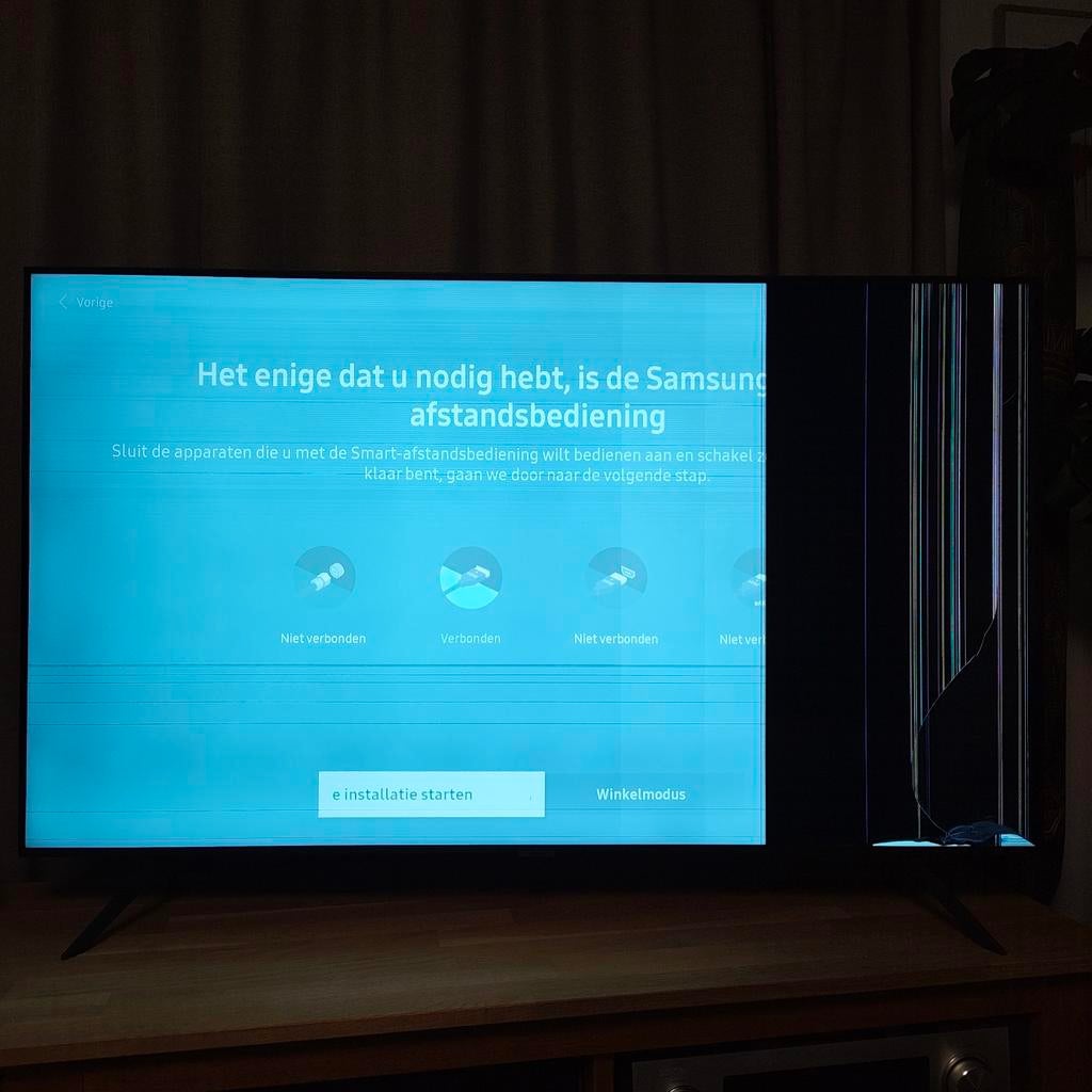 Samsung AU7100 55 inch defect, Ophalen, LED, 50 Hz, Samsung