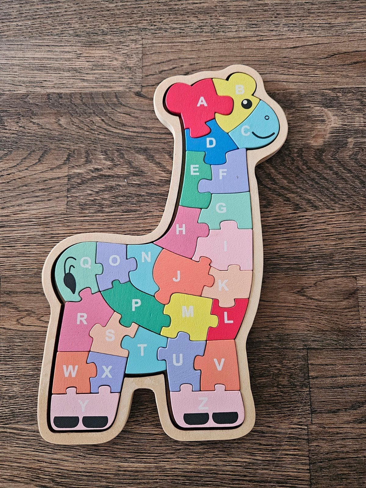 Houten Giraffe Puzzel - Nummers & Letters, Ophalen of Verzenden
