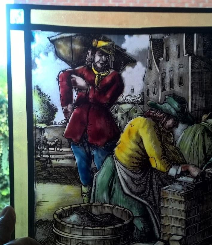 glas in lood metselen metselaar bouw bouwvakker, Ophalen of Verzenden