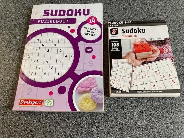 NIEUW Sudoku puzzelboek Denksport  1 ZGAN Sanders, Ophalen of Verzenden, Minder dan 500 stukjes, Nieuw, Overige typen