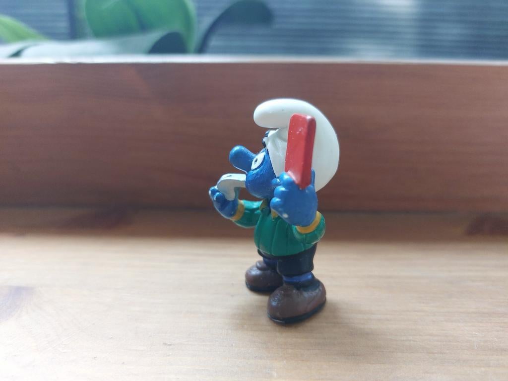 Scheidsrechter smurf met rode kaart 20472 De Smurfen, Ophalen of Verzenden