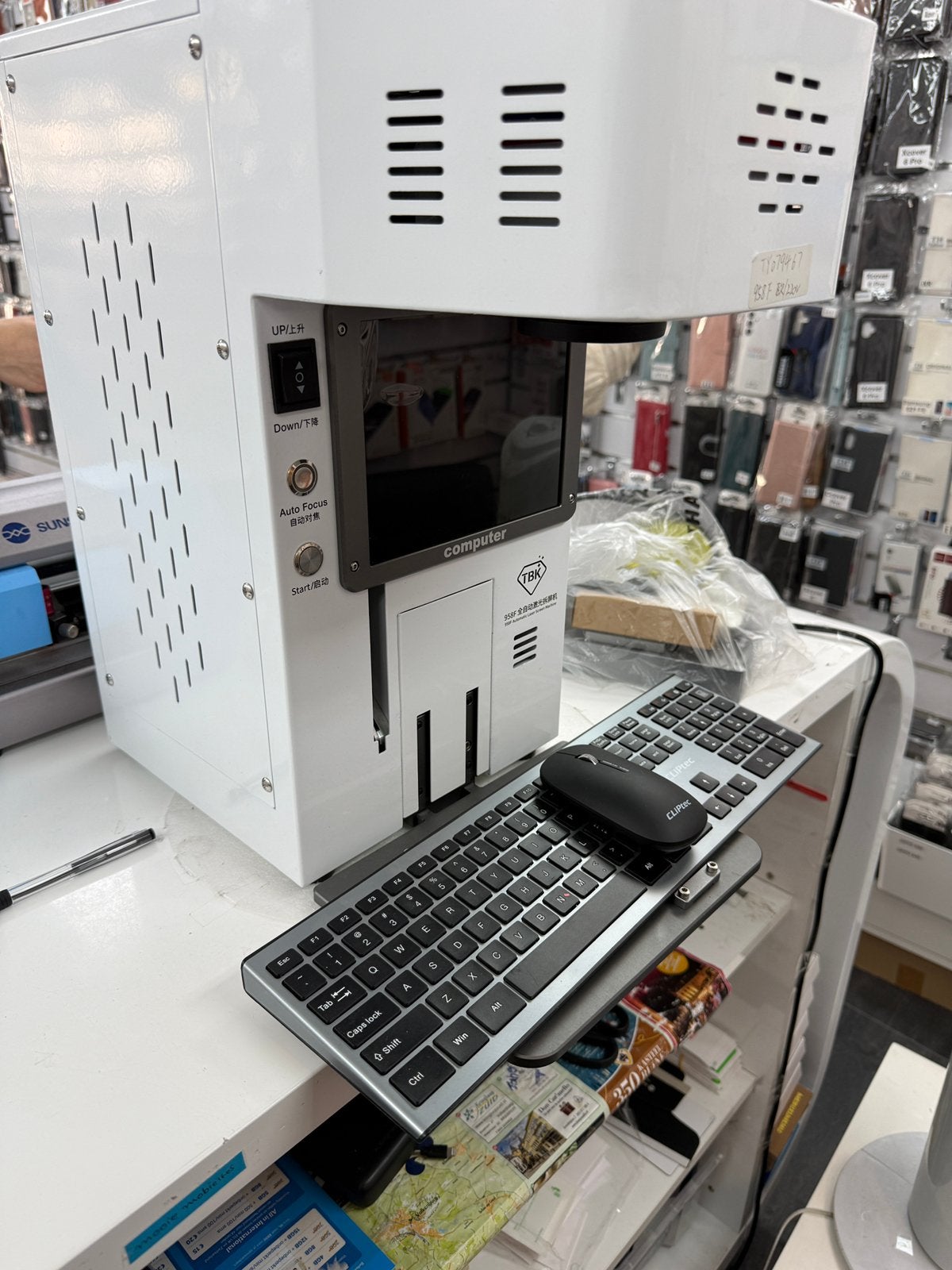 TBK 958F Fiber Laser iPhone Back Glass Machine, Ophalen of Verzenden
