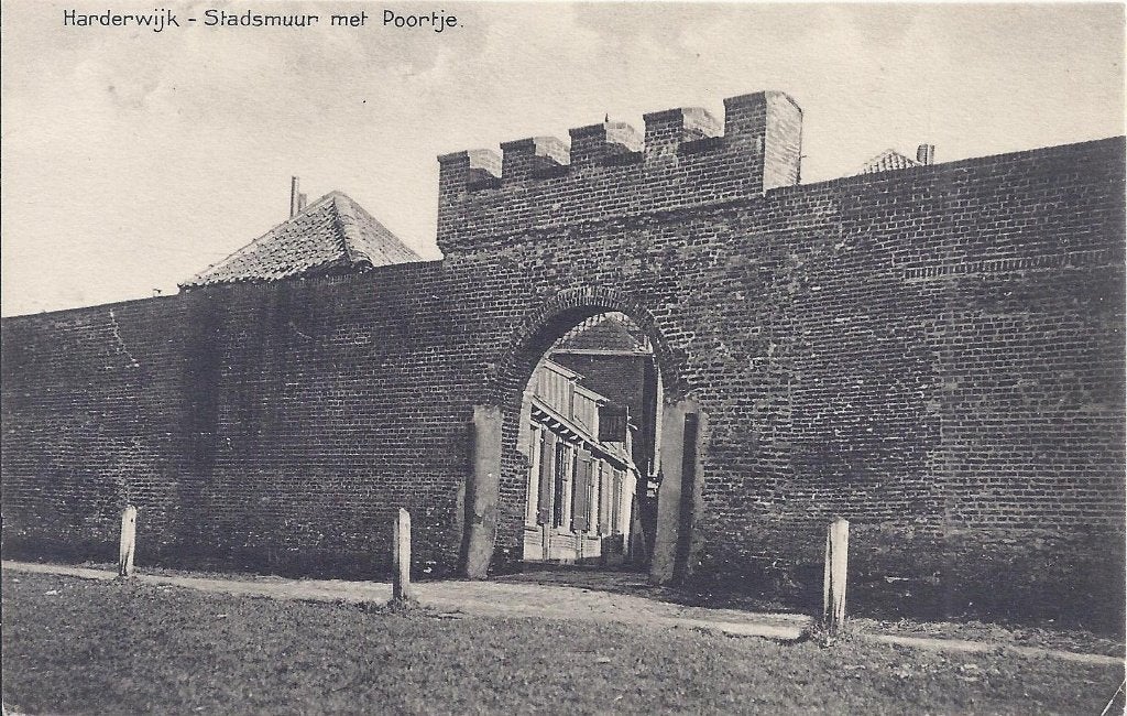 Harderwijk Stadsmuur Oude Ongelopen Ansichtkaart ( A2362 ), Ophalen of Verzenden, 1960 tot 1980, Gelopen, Gelderland