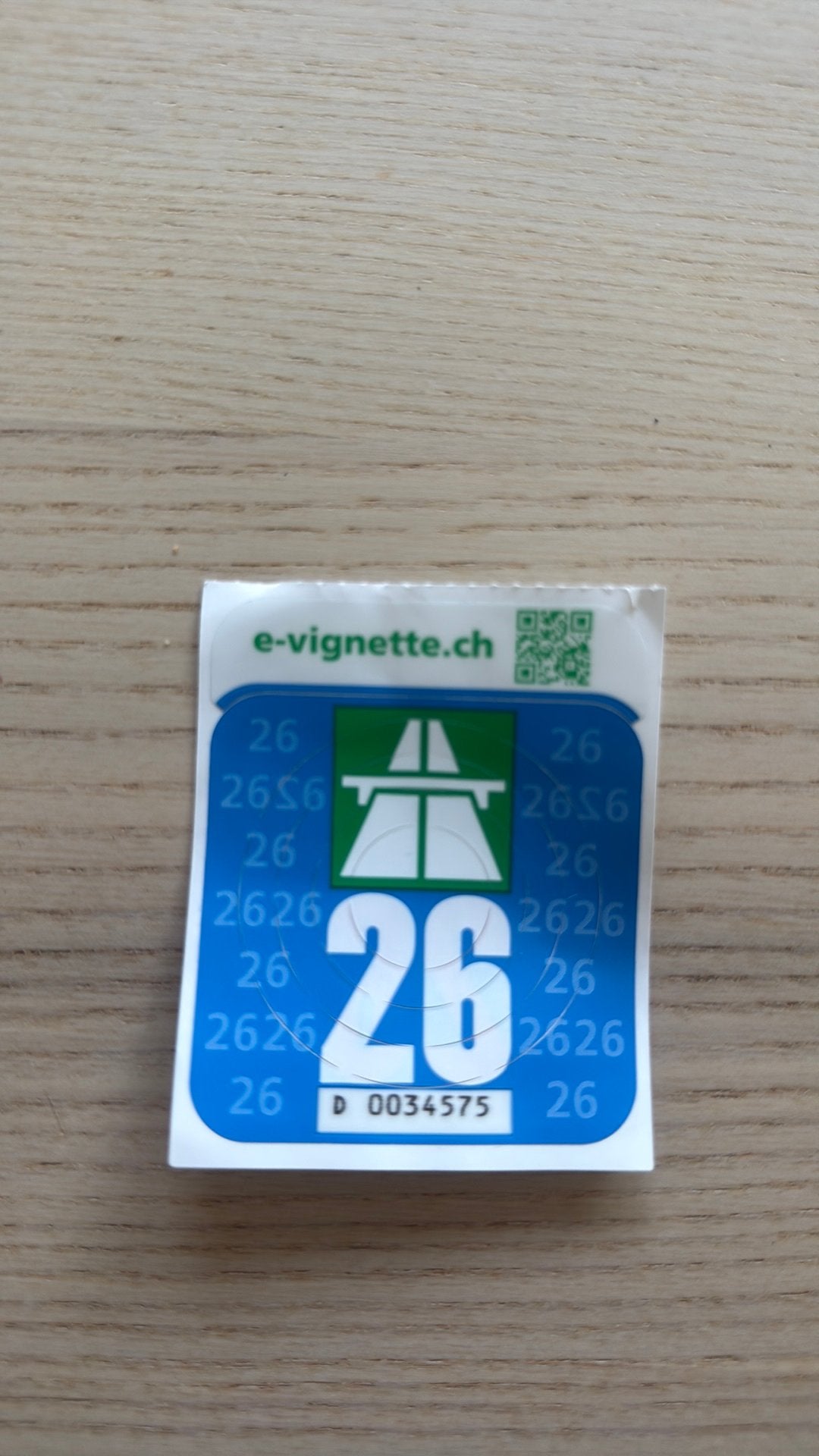 Zwitserland Vignet 2026 – Nieuw, Drie personen of meer