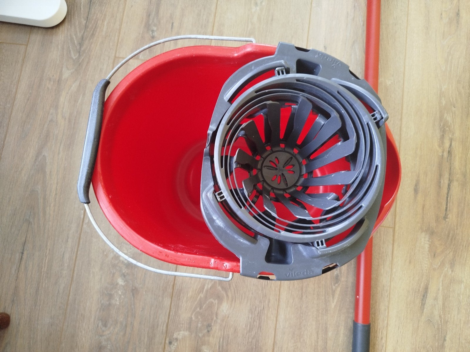 Vileda Supermocio dweilemmer met mop en steel, Ophalen, Dweilemmer, -bak, of -wagen