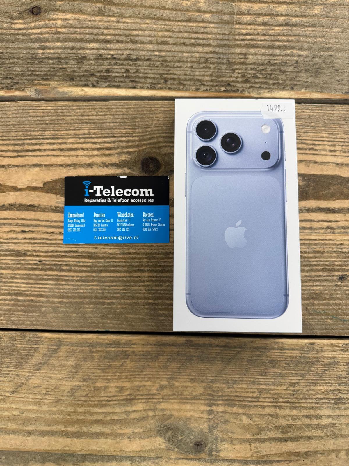 Iphone 18 pro glacier 512 GB + 1 jaar apple garantie, Ophalen of Verzenden, Zo goed als nieuw, 512 GB